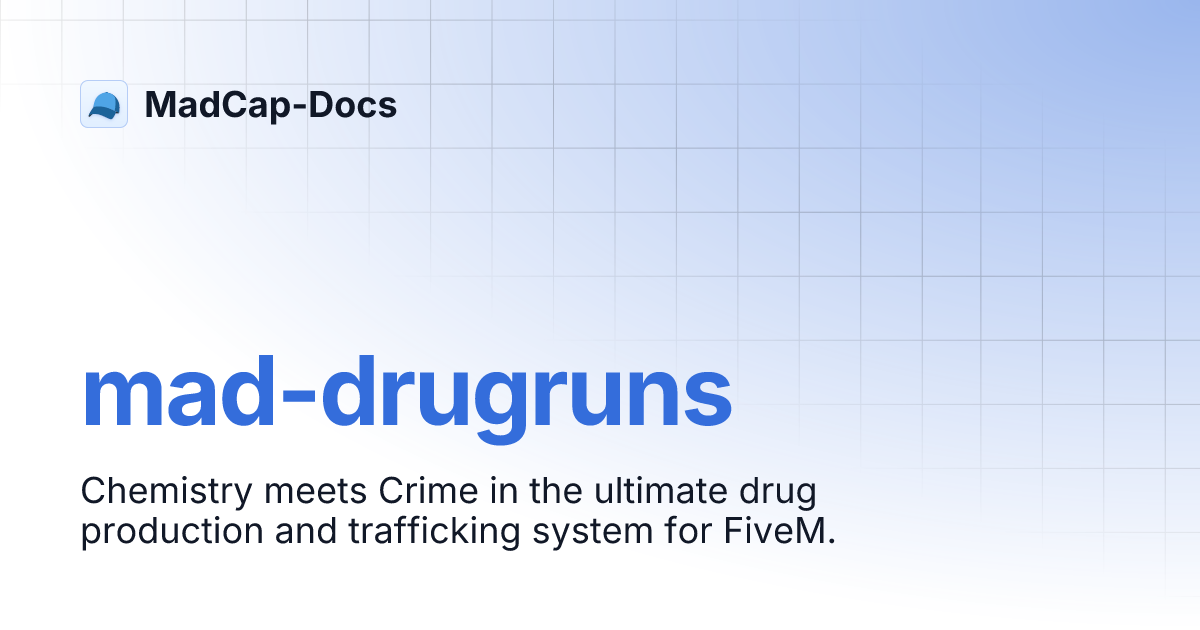 📦 mad-drugruns | Drug Manufacturing & Trafficking thumbnail 24